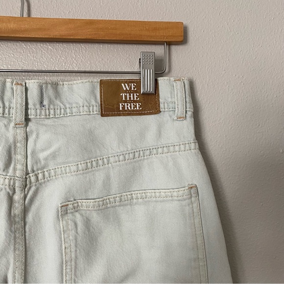 Free People We the Free Piper Wide Leg Jeans Bleach Bloom Women’s 27 $128 MSRP - Picture 6 of 15